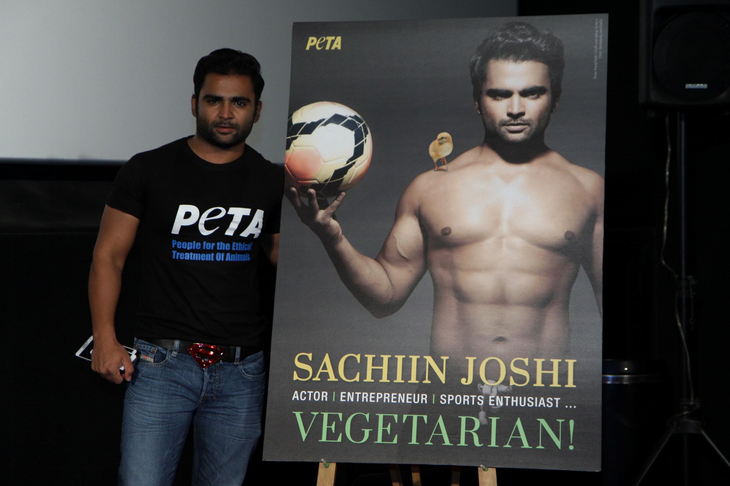Sachiin Joshi at PETA Campaign Launch Photos