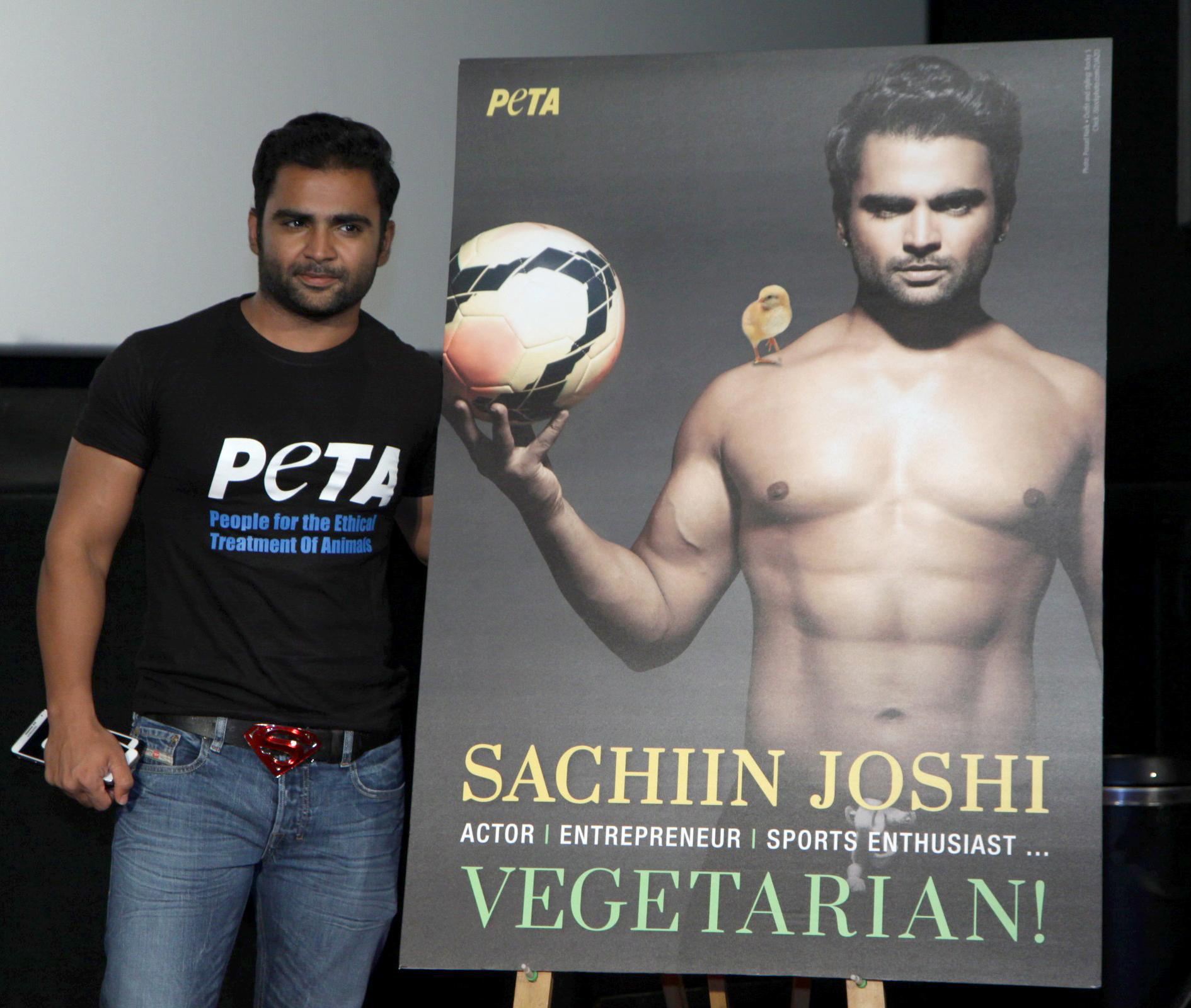 Sachiin Joshi at PETA Campaign Launch Photos