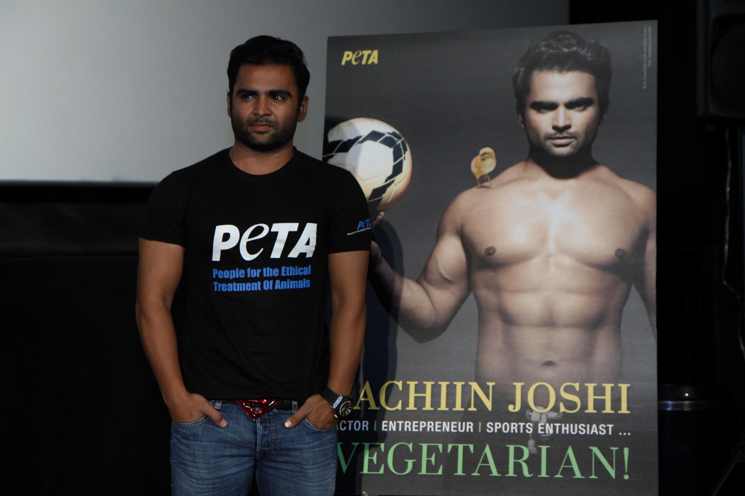 Sachiin Joshi at PETA Campaign Launch Photos
