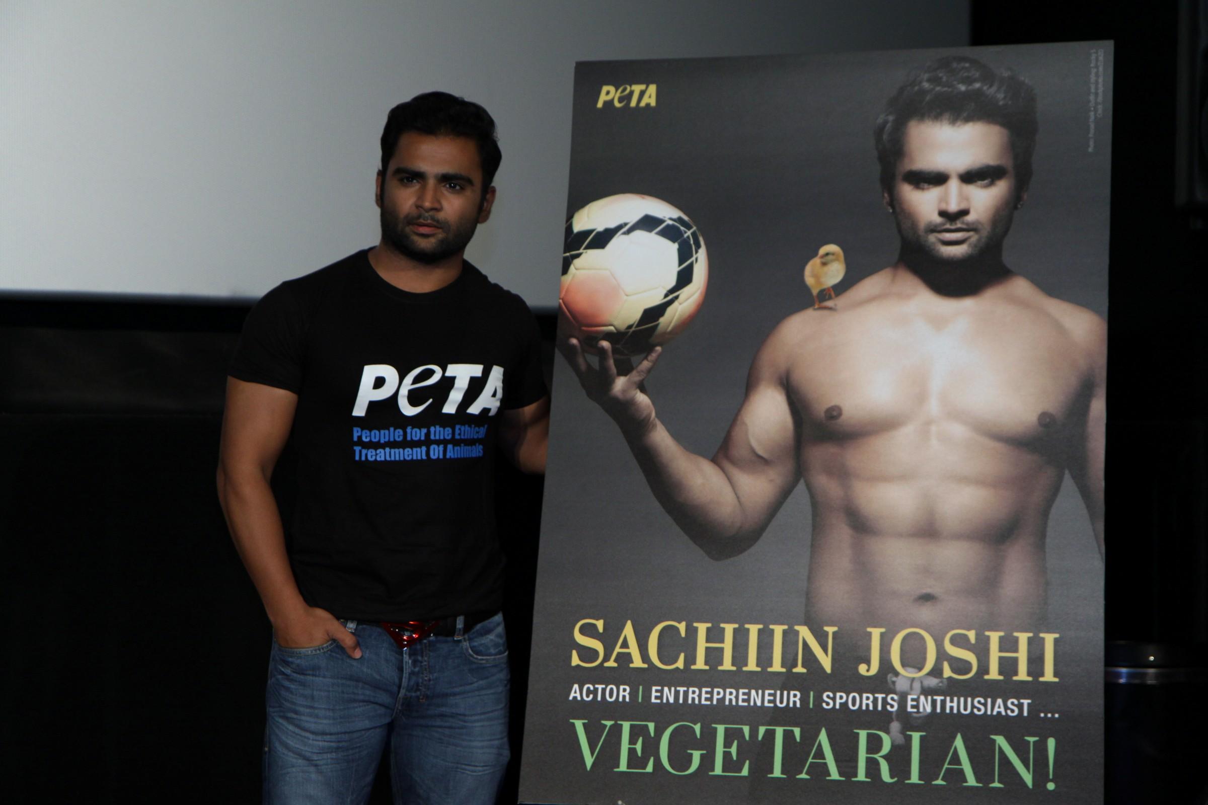Sachiin Joshi at PETA Campaign Launch Photos