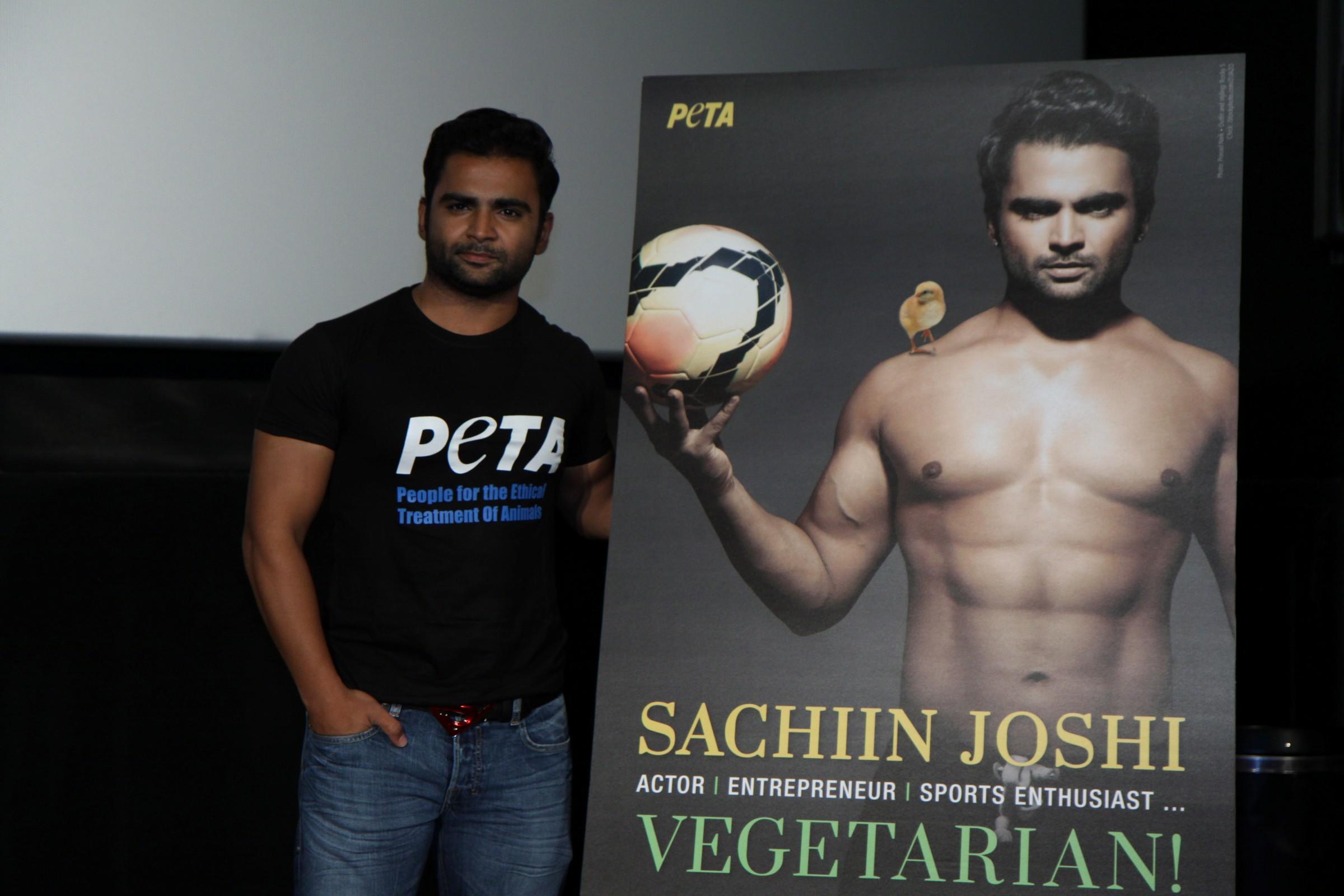 Sachiin Joshi at PETA Campaign Launch Photos