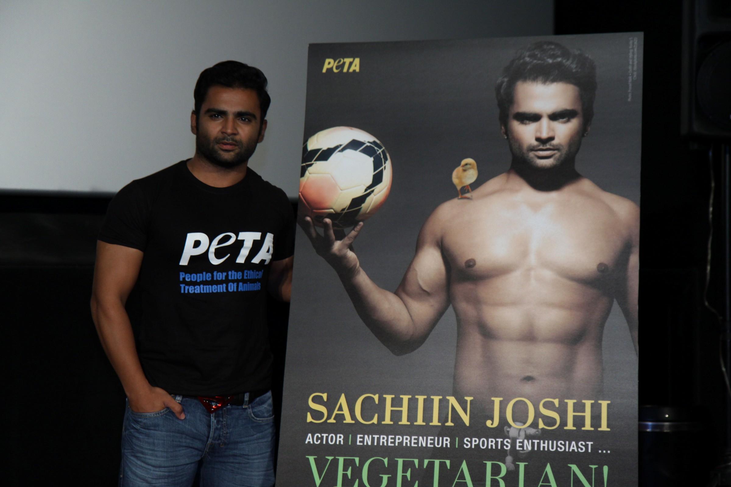 Sachiin Joshi at PETA Campaign Launch Photos