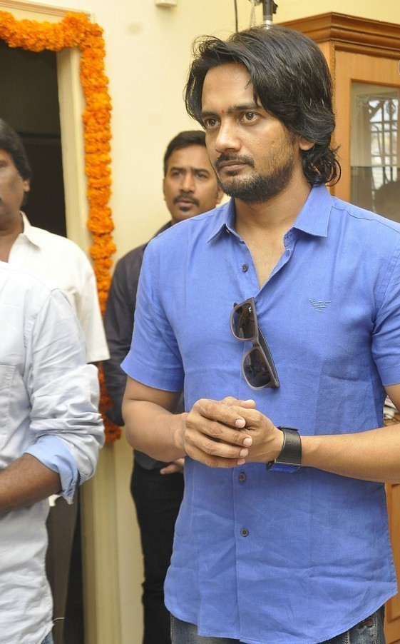 Sairam Shankar at Jagadhambha Movie Launch
