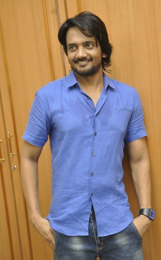 Sairam Shankar at Jagadhambha Movie Launch