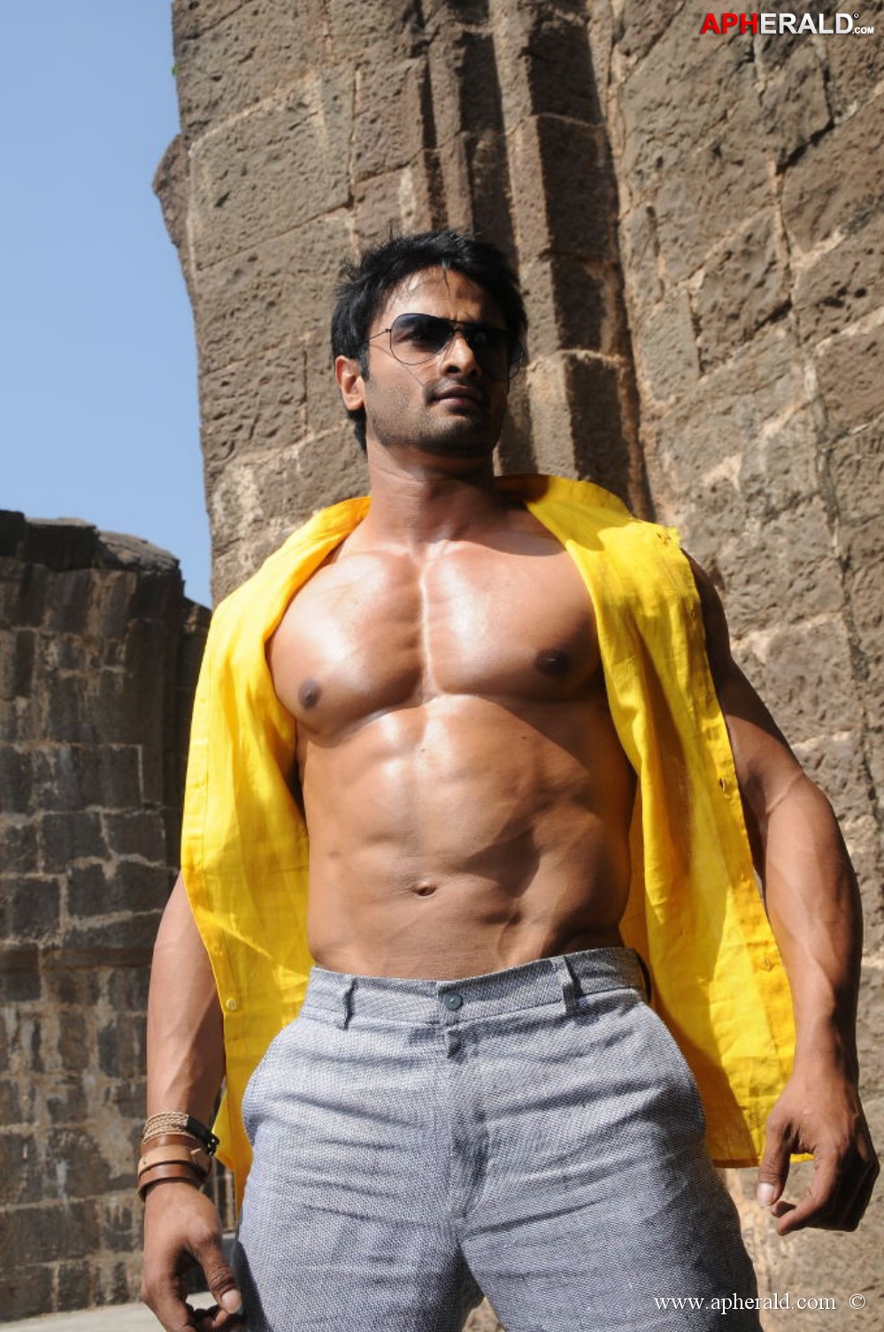 Sudheer Babu Six Pack Stills