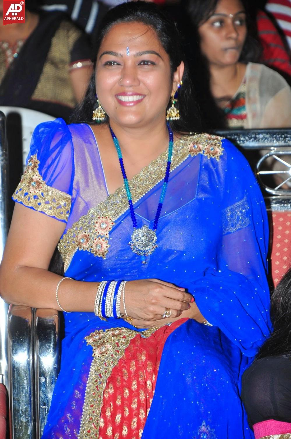 Actress Hema in Blue Saree Images