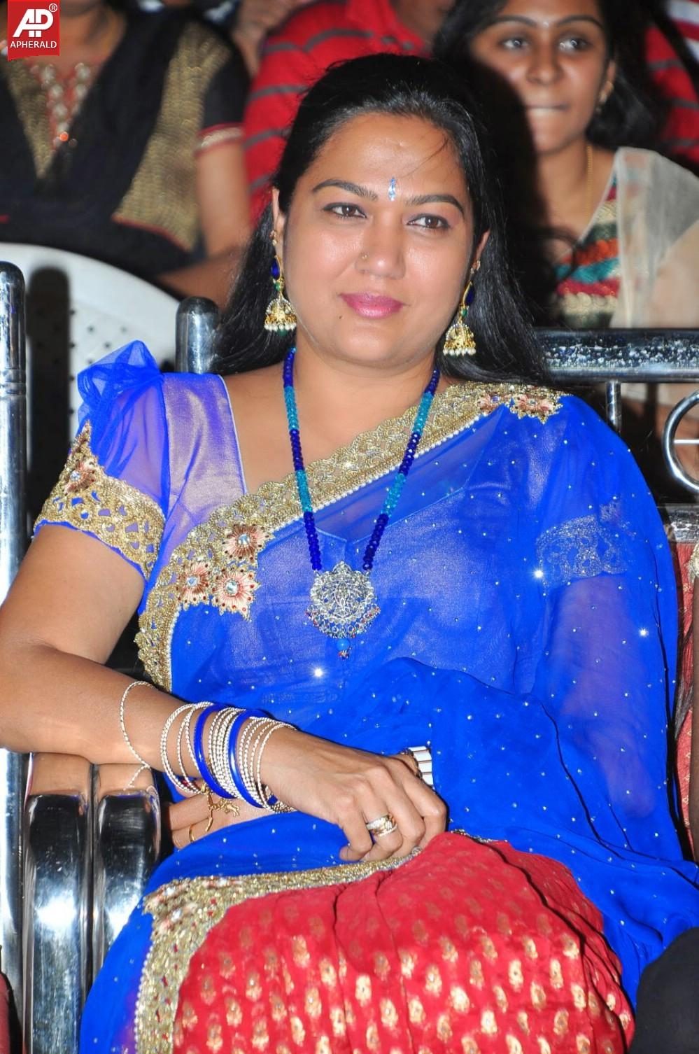 Actress Hema in Blue Saree Images