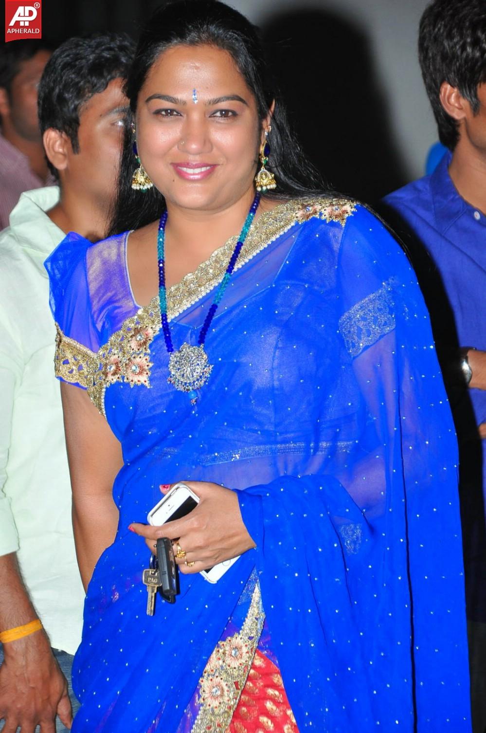 Actress Hema in Blue Saree Images