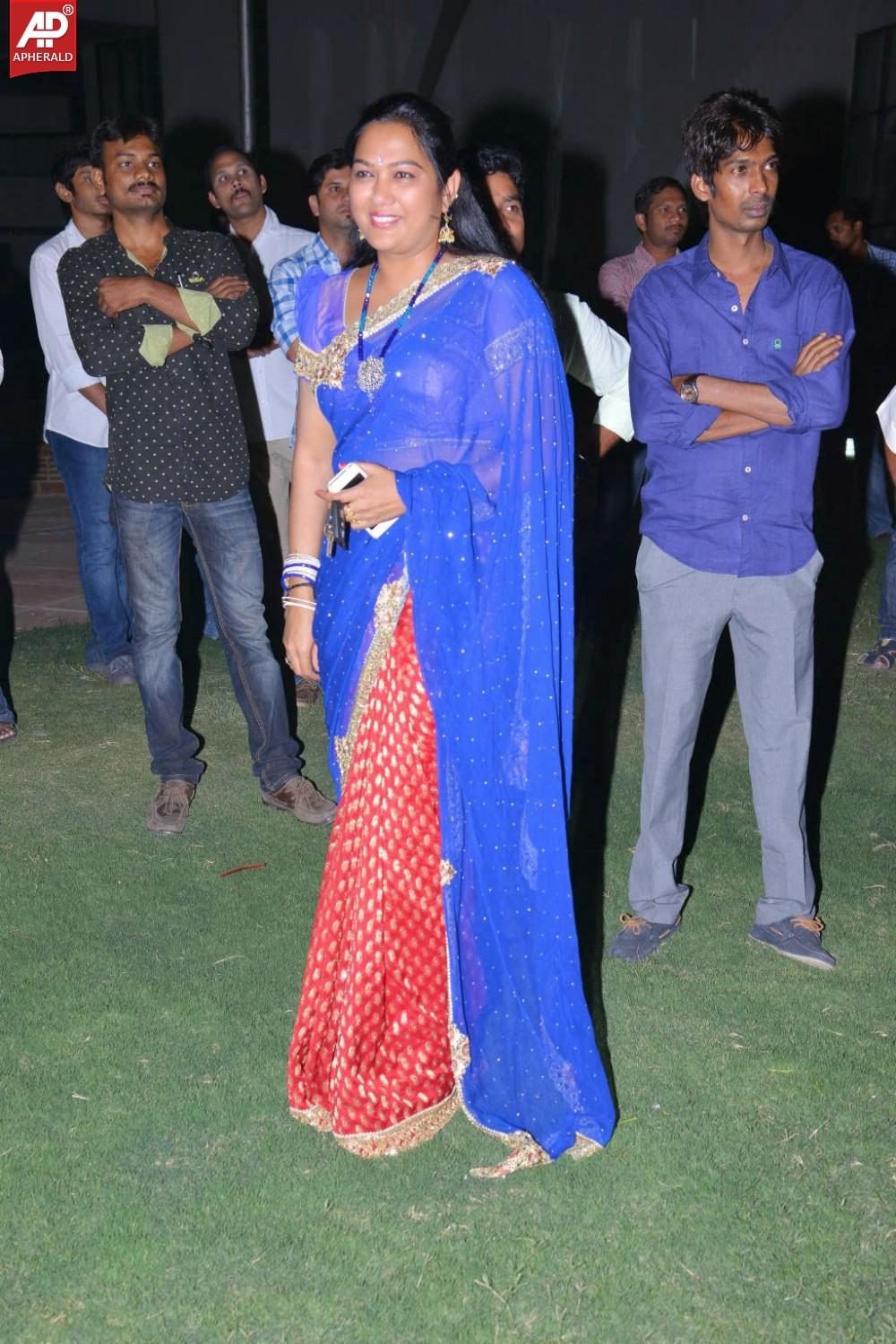 Actress Hema in Blue Saree Images