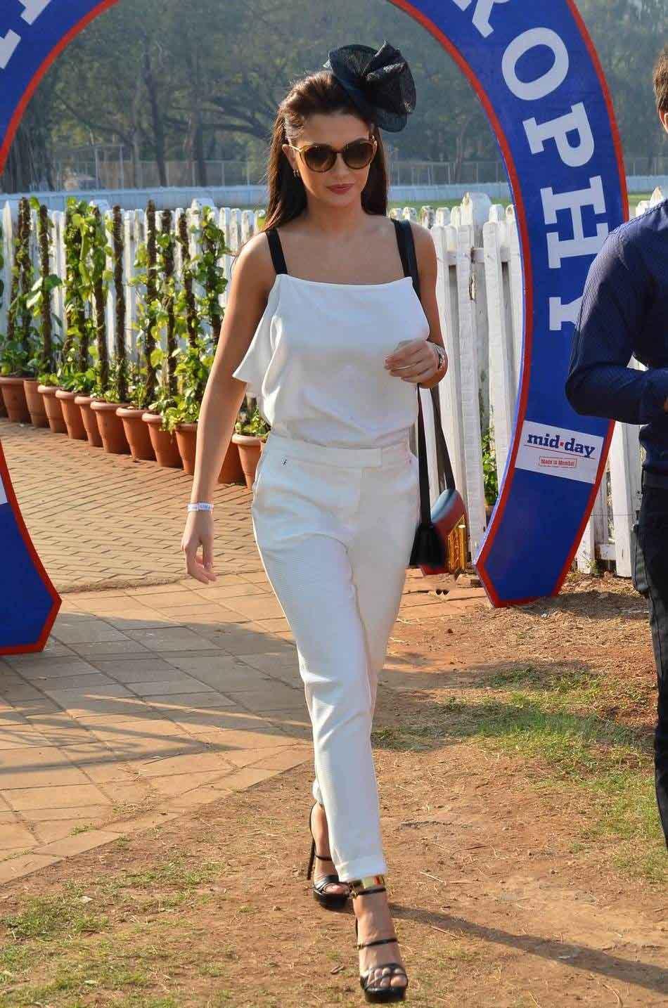Amy Jackson Latest White Dress Stills