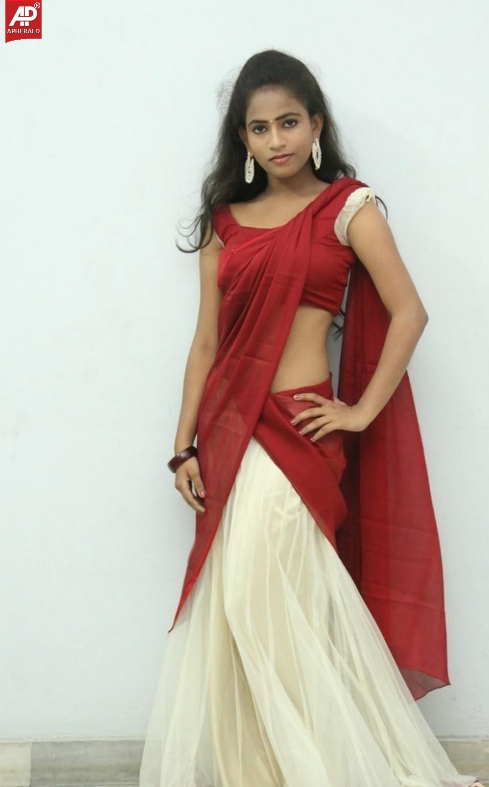 Chaitra Half Saree Stills