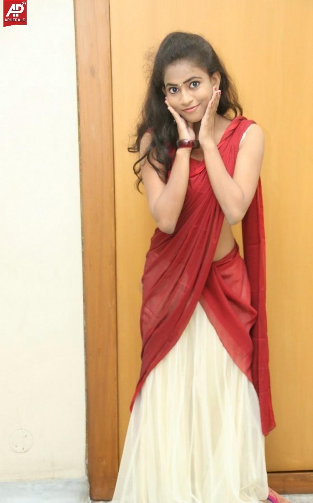 Chaitra Half Saree Stills