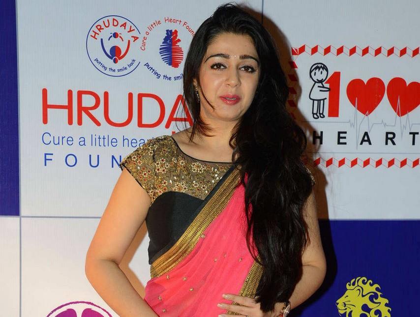 Charmi Kaur Latest Saree Pics