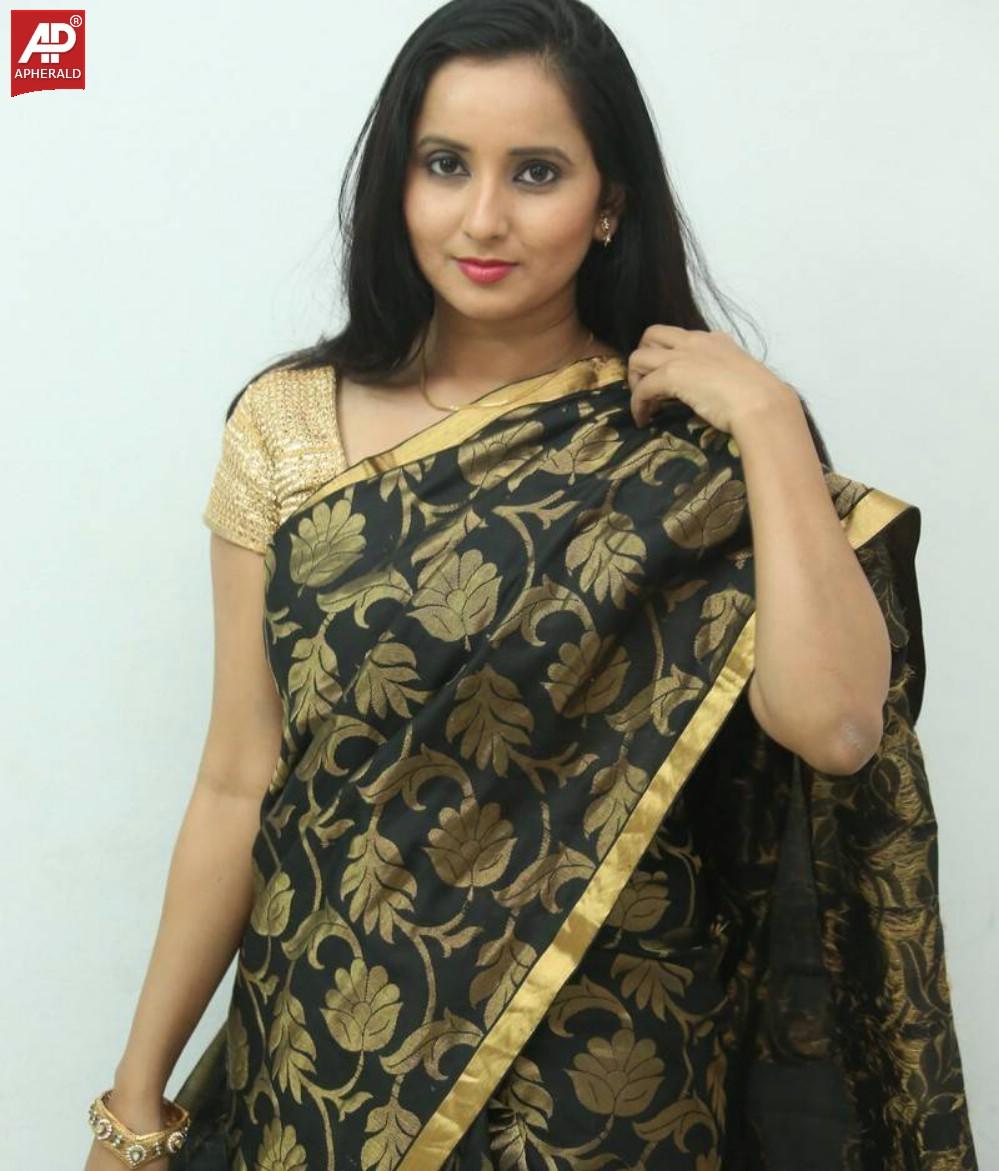 Ishika Singh Latest Stills in Black Saree