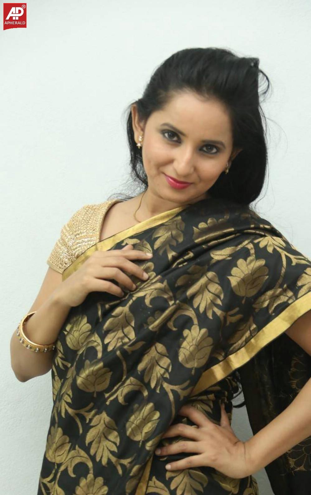 Ishika Singh Latest Stills in Black Saree