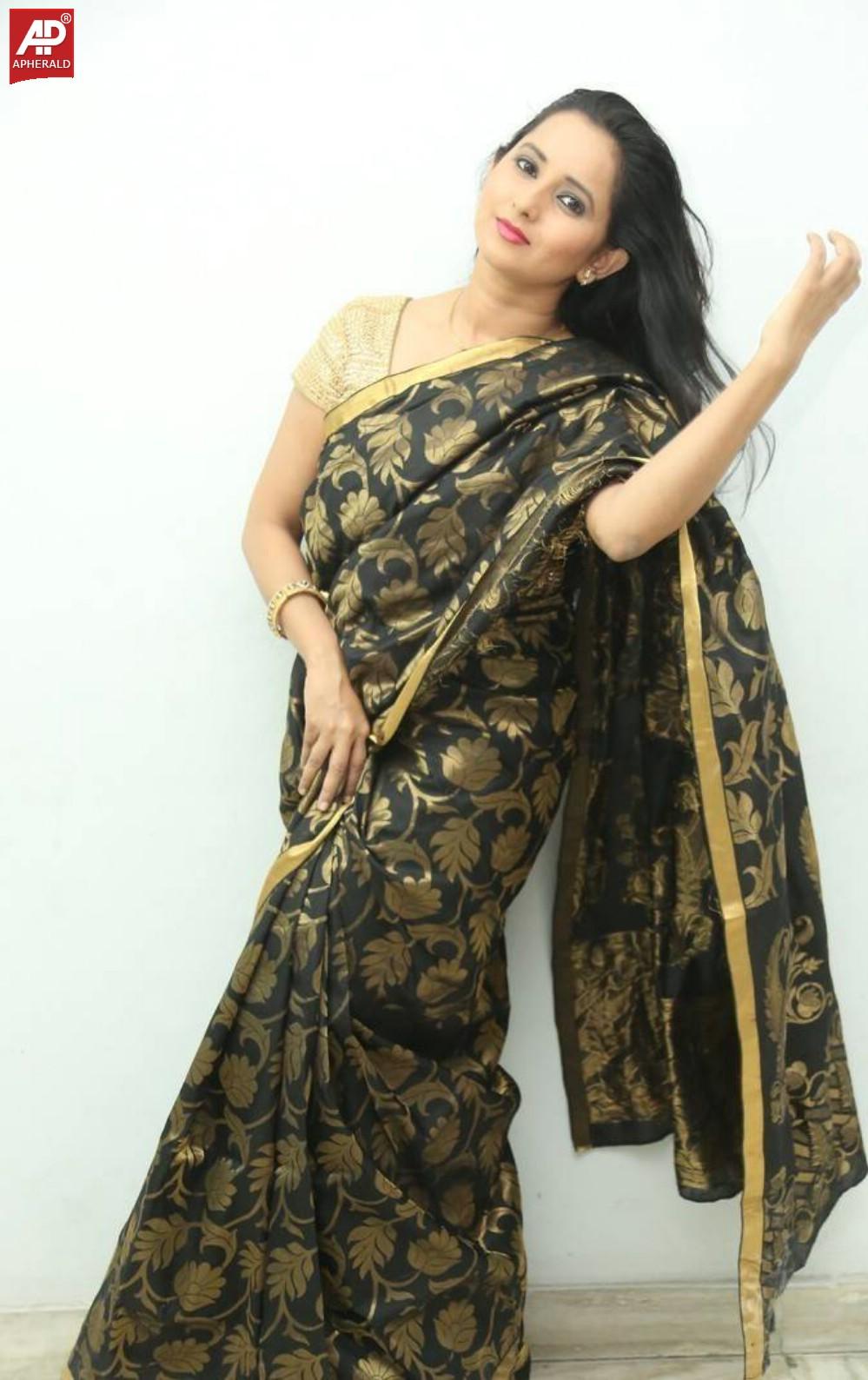 Ishika Singh Latest Stills in Black Saree