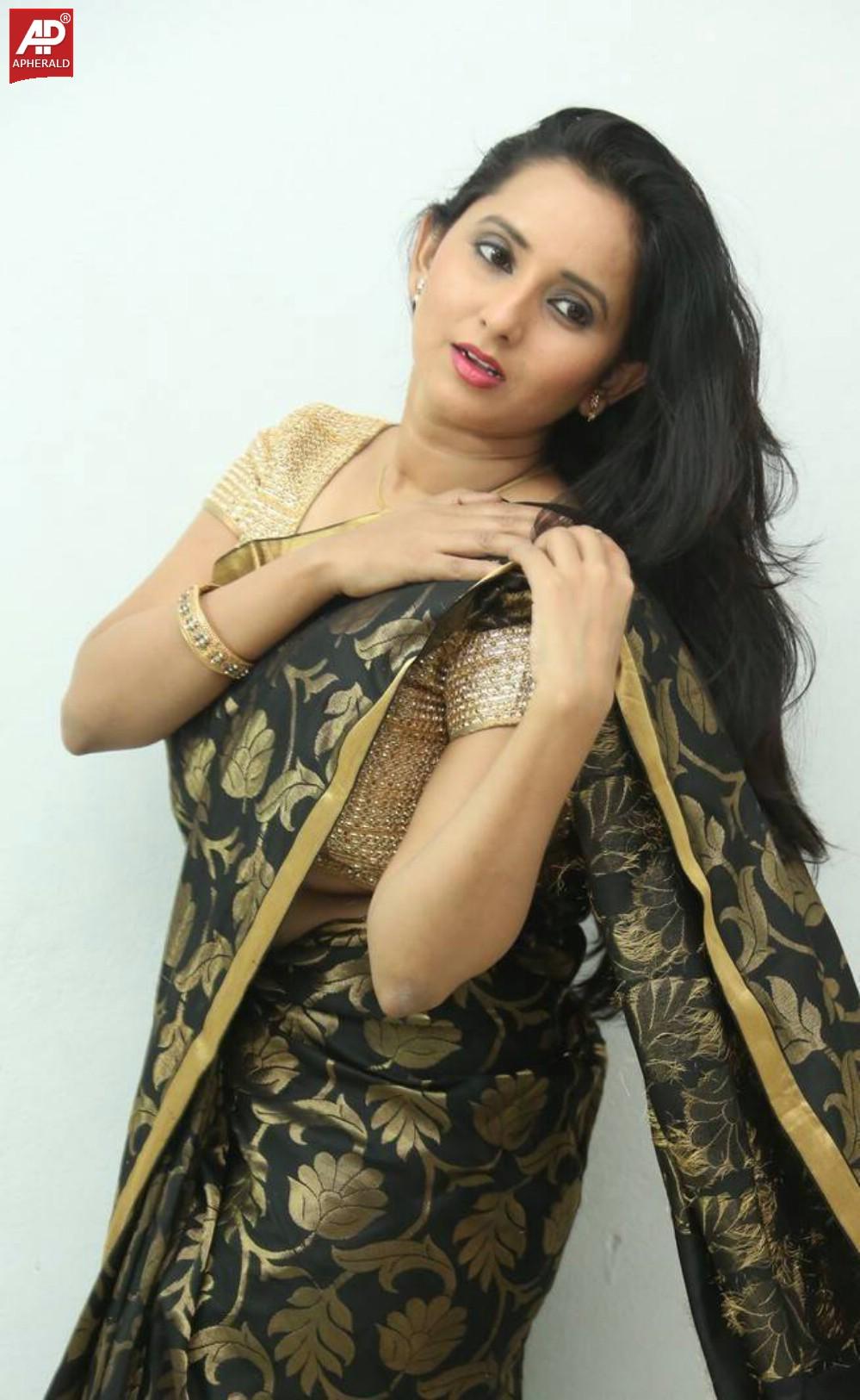 Ishika Singh Latest Stills in Black Saree