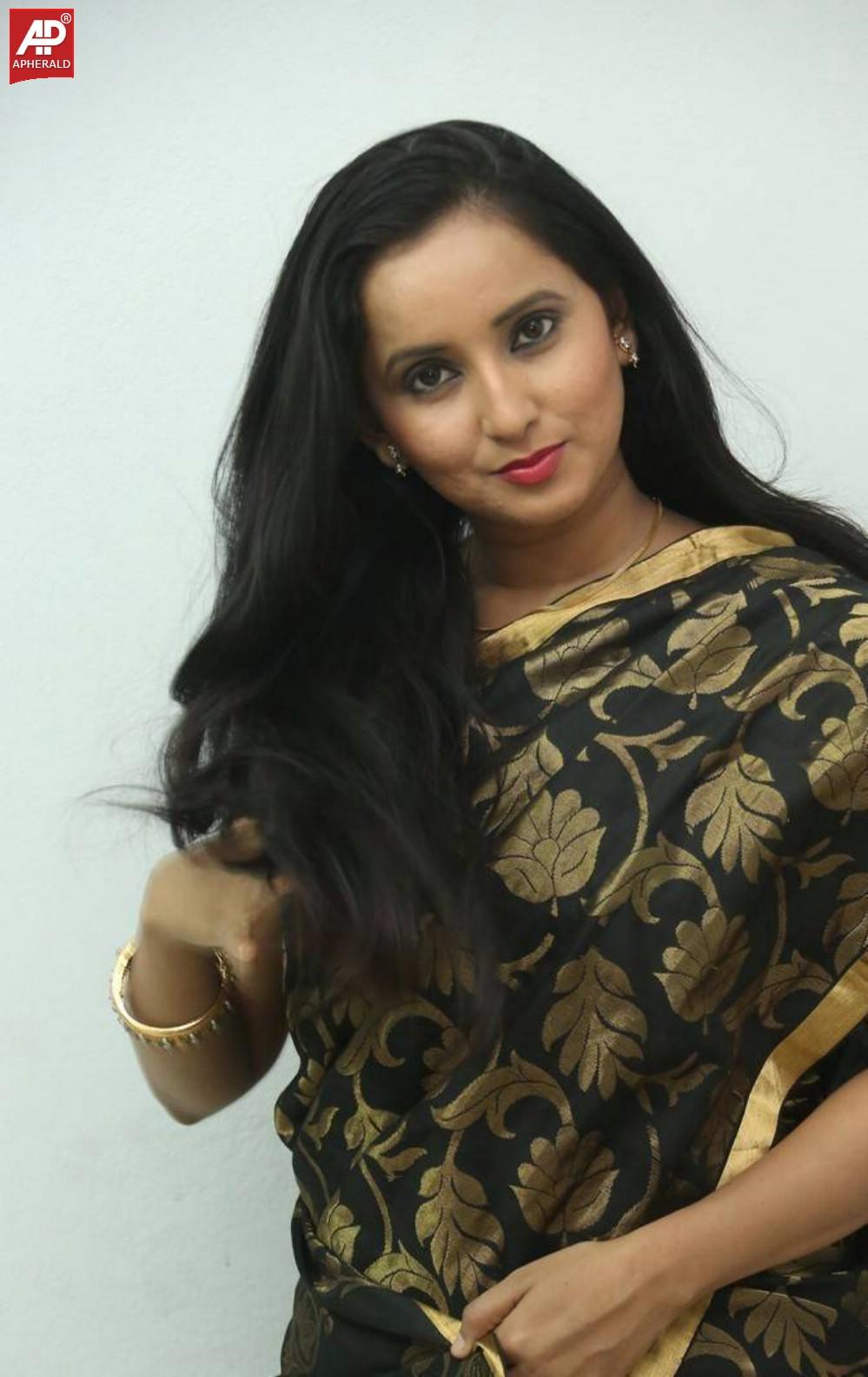 Ishika Singh Latest Stills in Black Saree