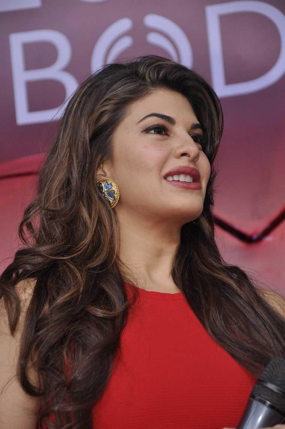 Jacqueline Fernandez in Red Dress Stills