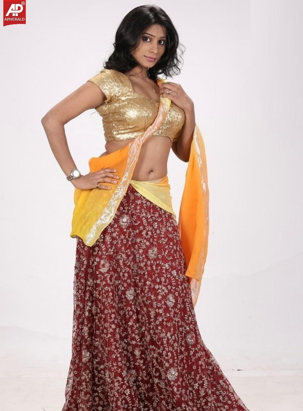 Midhuna Latest Halfsaree Stills