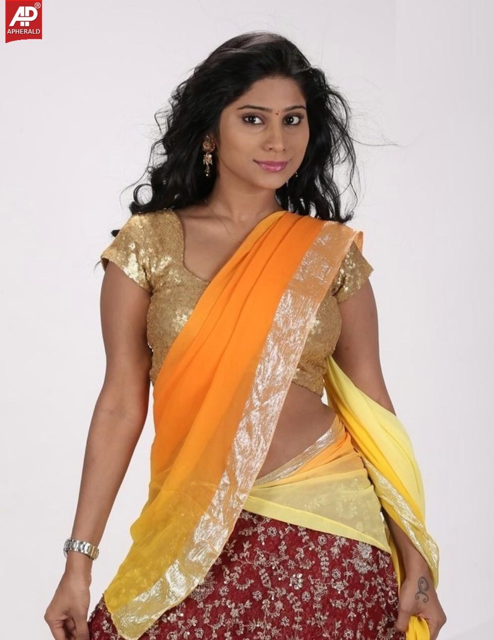Midhuna Latest Halfsaree Stills