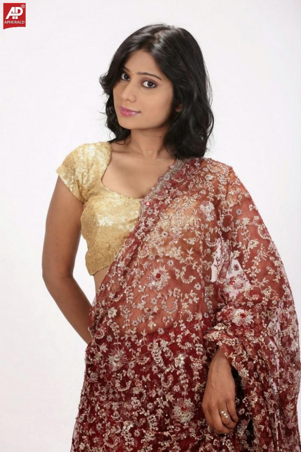 Mithuna Waliya Hot in Saree Photoshoot