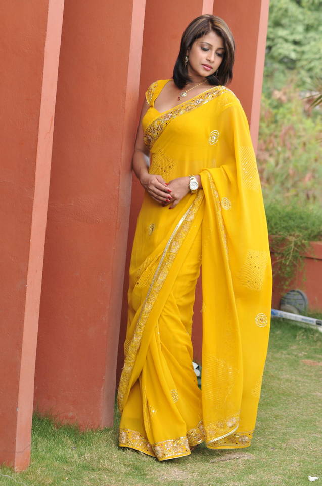 Nadeesha Hemamali in Saree Photos