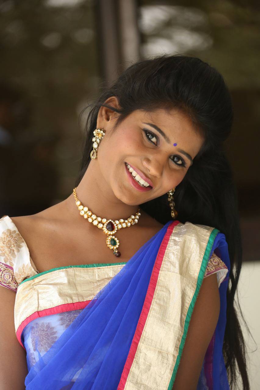 Neetu Stills In Blue Half Saree