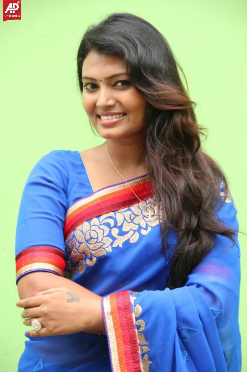 Neha Blue Saree Latest Stills