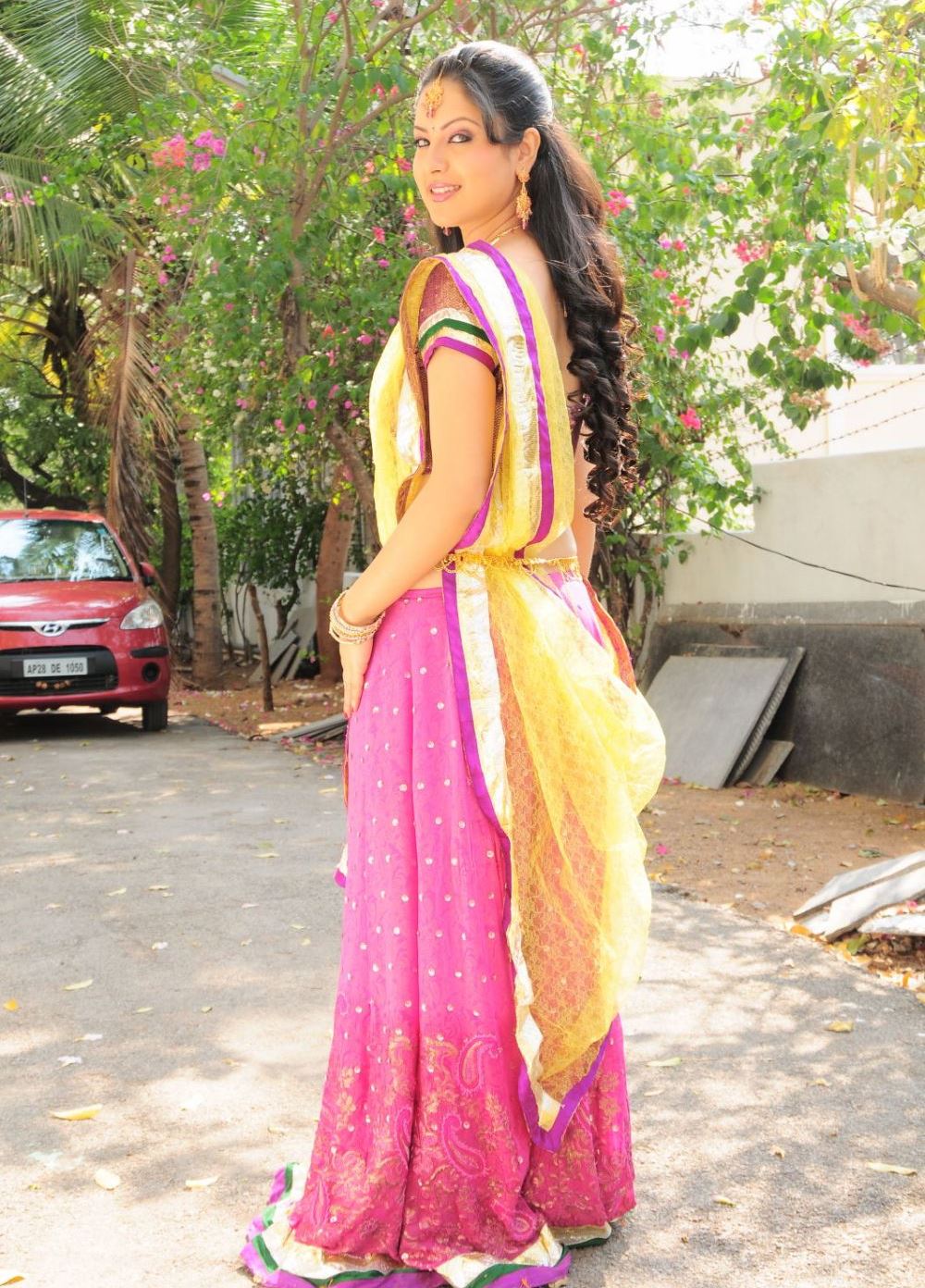 Pooja Bose Latest Half Saree Stills