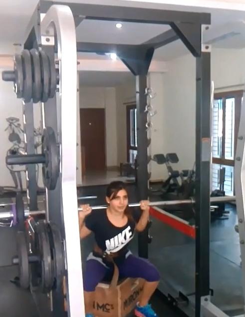 Samantha Ruth Prabhu Gym Photos