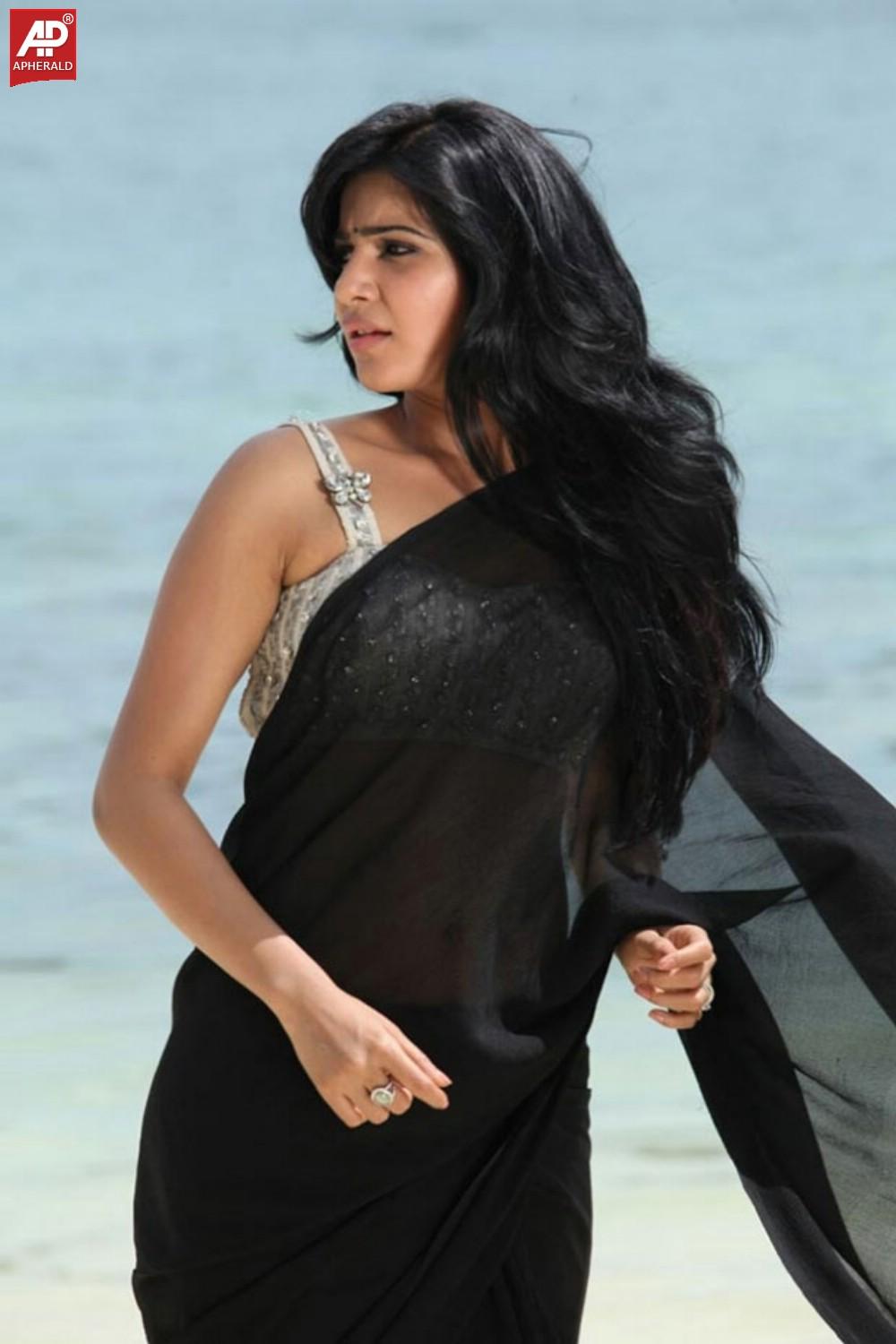 Samantha Transparent Saree Photos