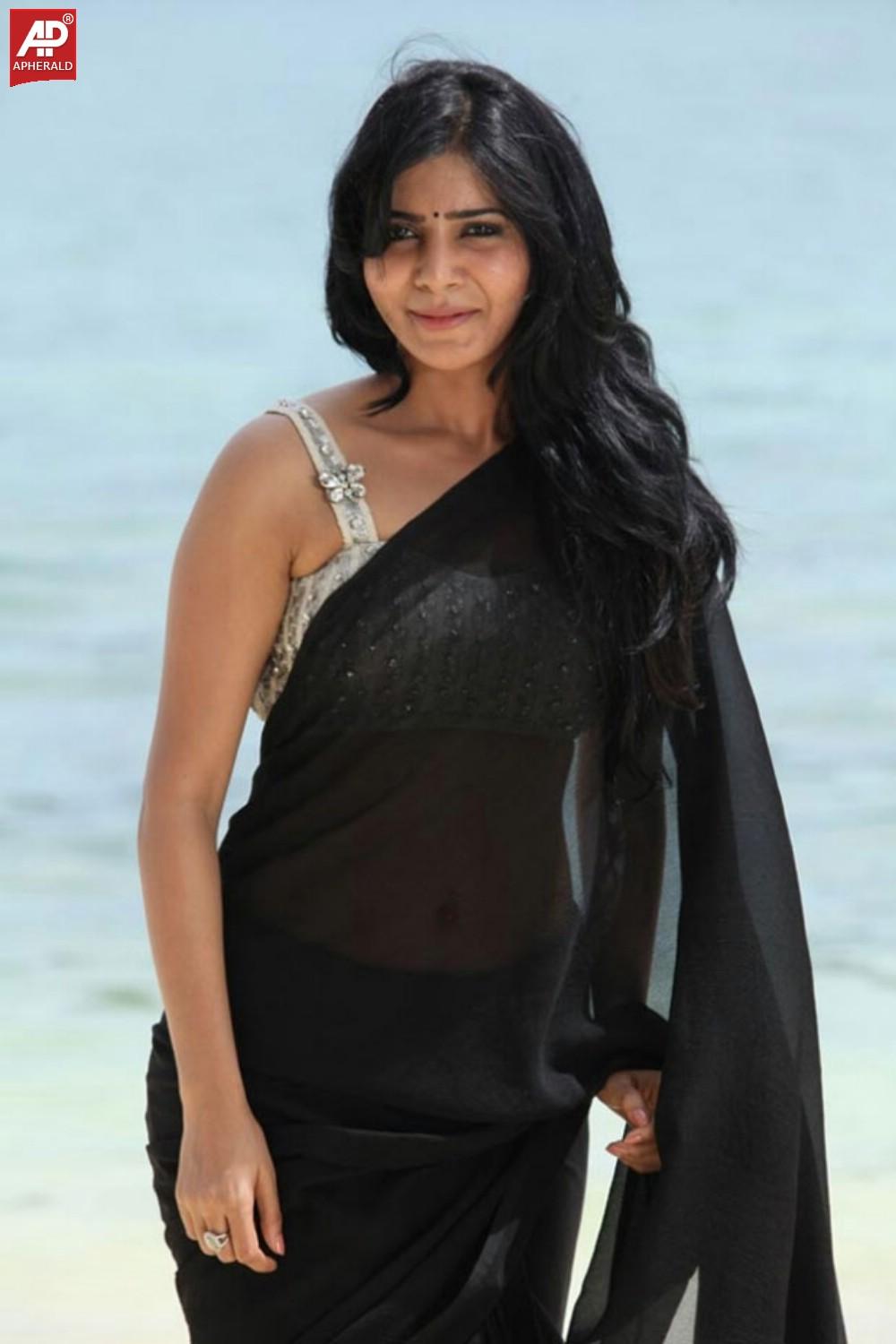 Samantha Transparent Saree Photos