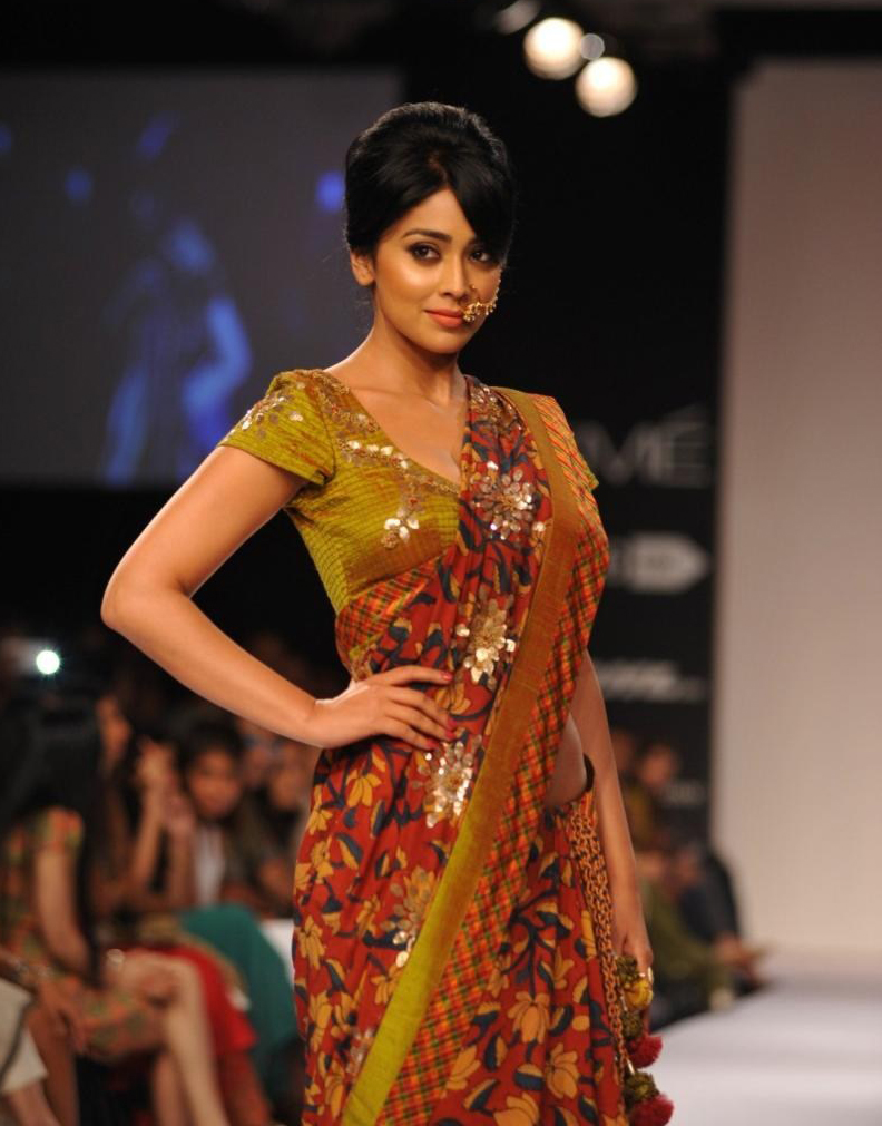 Shriya Saran Ramp Walk at LFW Winter Festive 2014 Photos