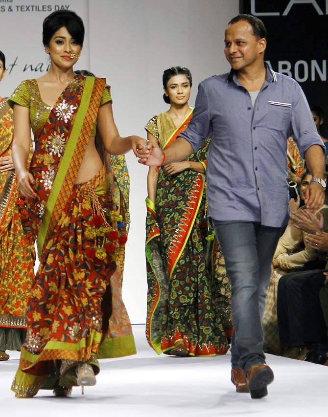 Shriya Saran Ramp Walk at LFW Winter Festive 2014 Photos