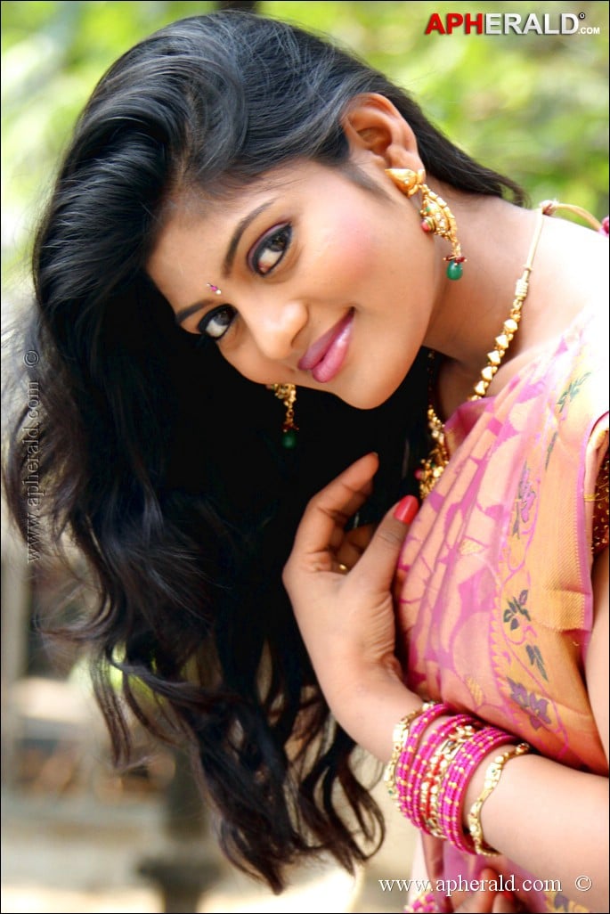 Soumya in Saree Stills