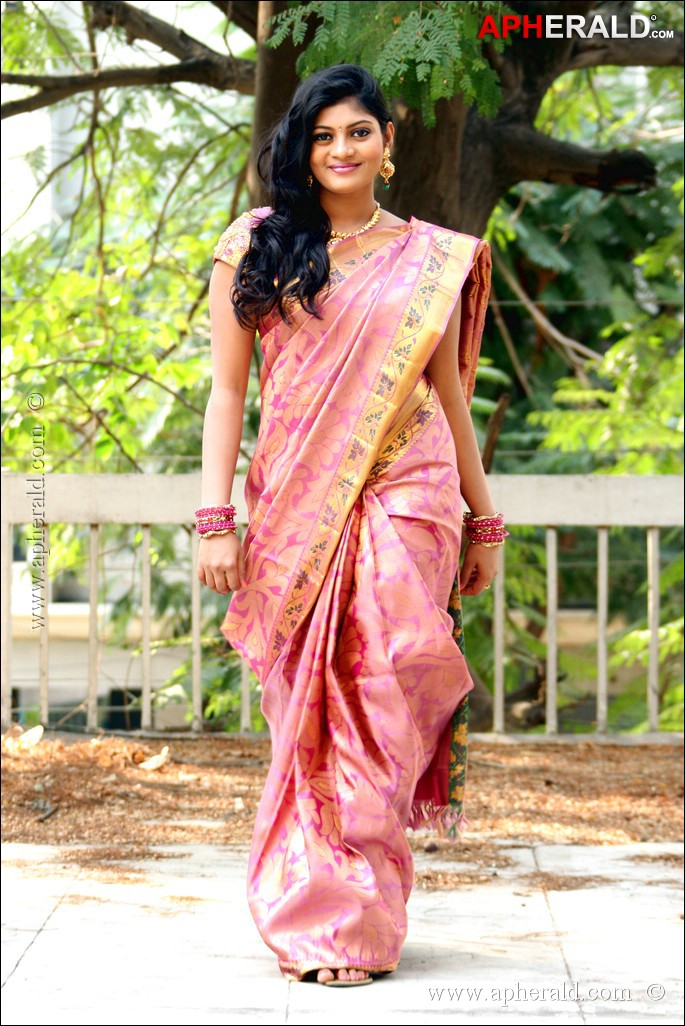 Soumya in Saree Stills