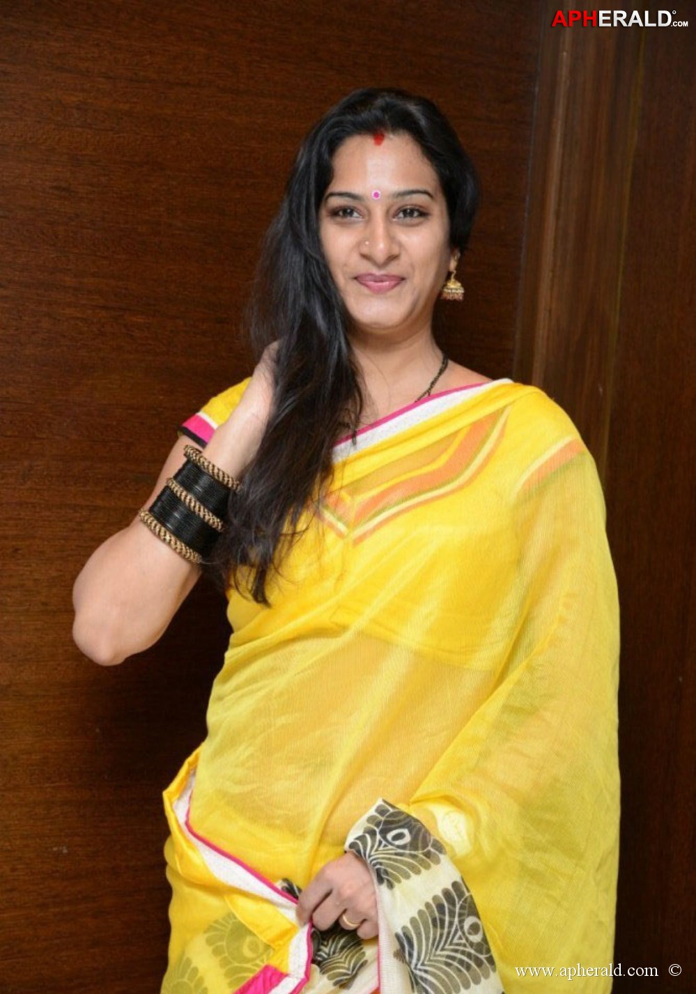 Surekha Vani In Yellow Saree Photos