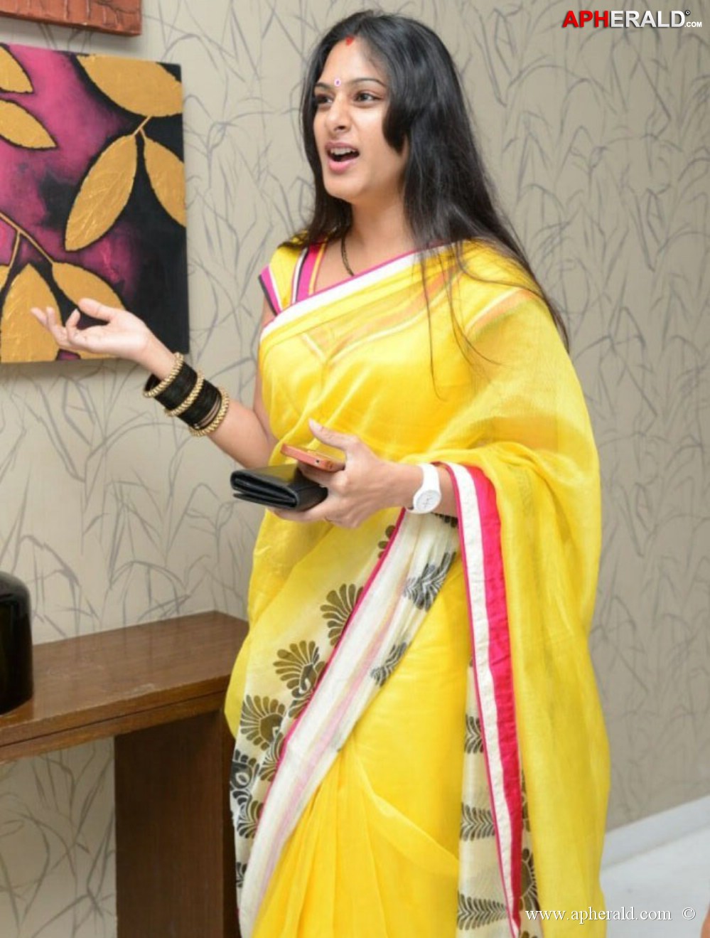 Surekha Vani In Yellow Saree Photos