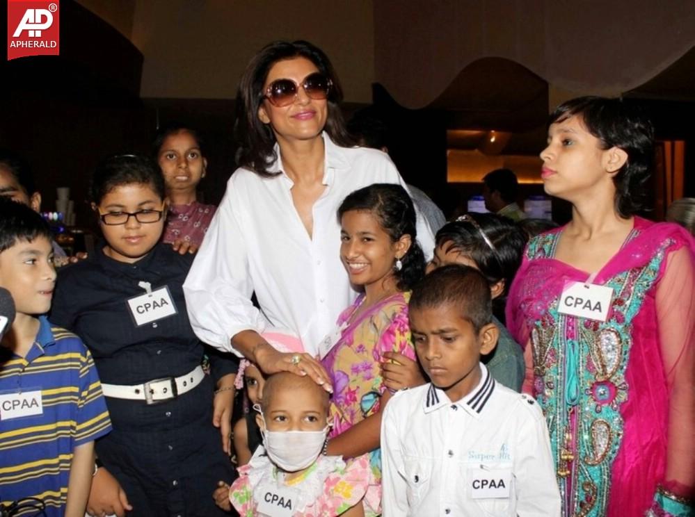 Sushmita Sen Celebrates Miss Universe Win With Cancer Affected Kids