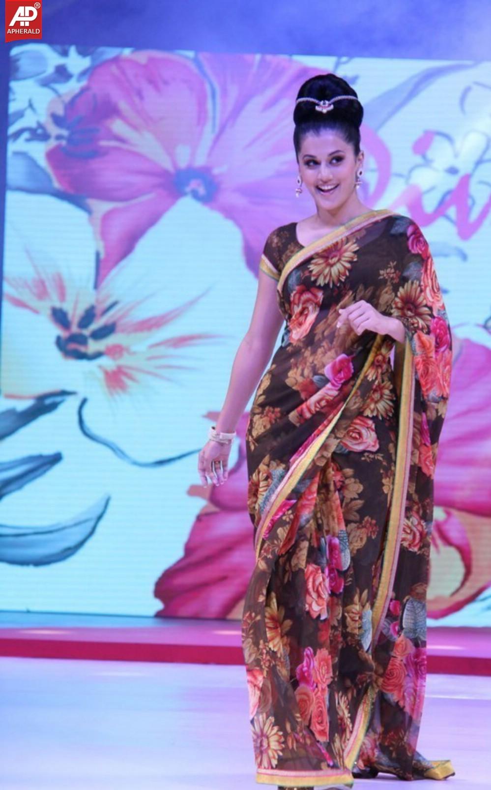 Tapsee Latest Saree Pics