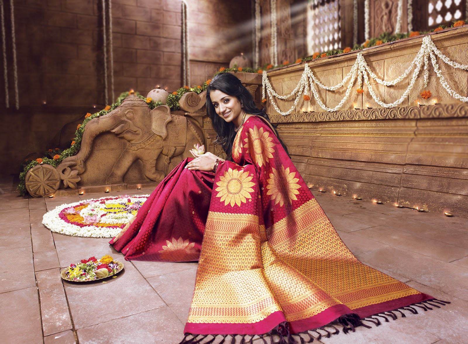 Trisha In Bridal Wear