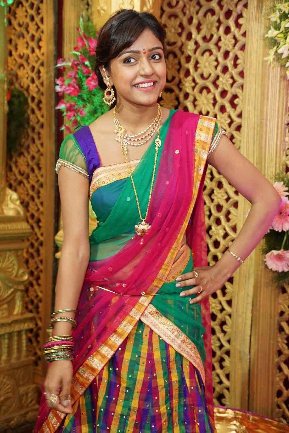 Vithika Sheru Half Saree Photos