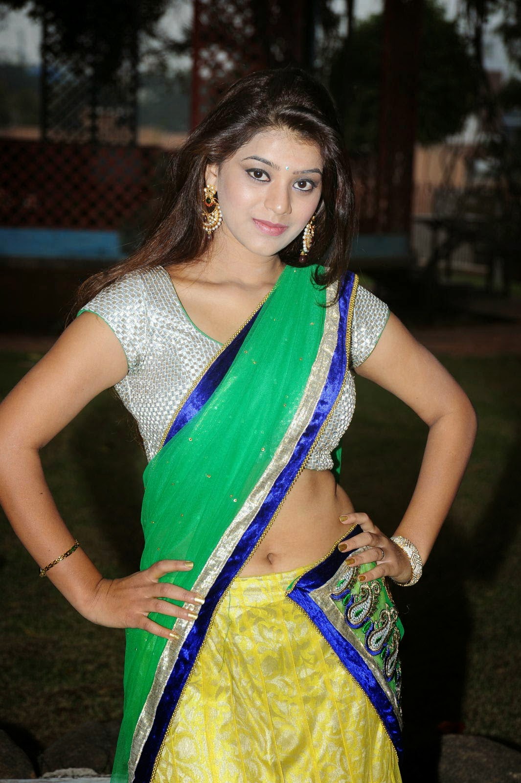 Yamini Bhaskar Latest Half Saree Stills