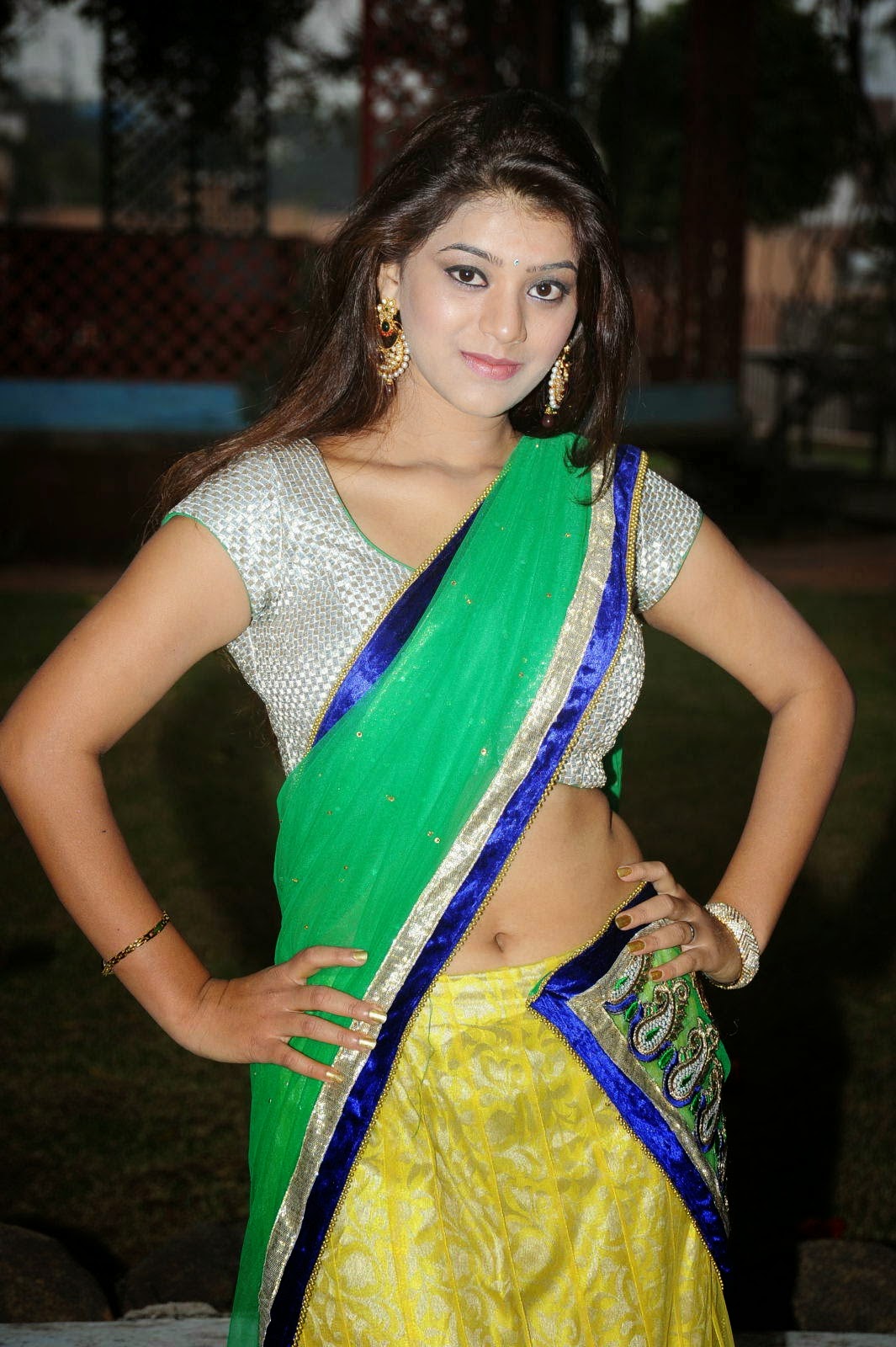 Yamini Bhaskar Latest Half Saree Stills