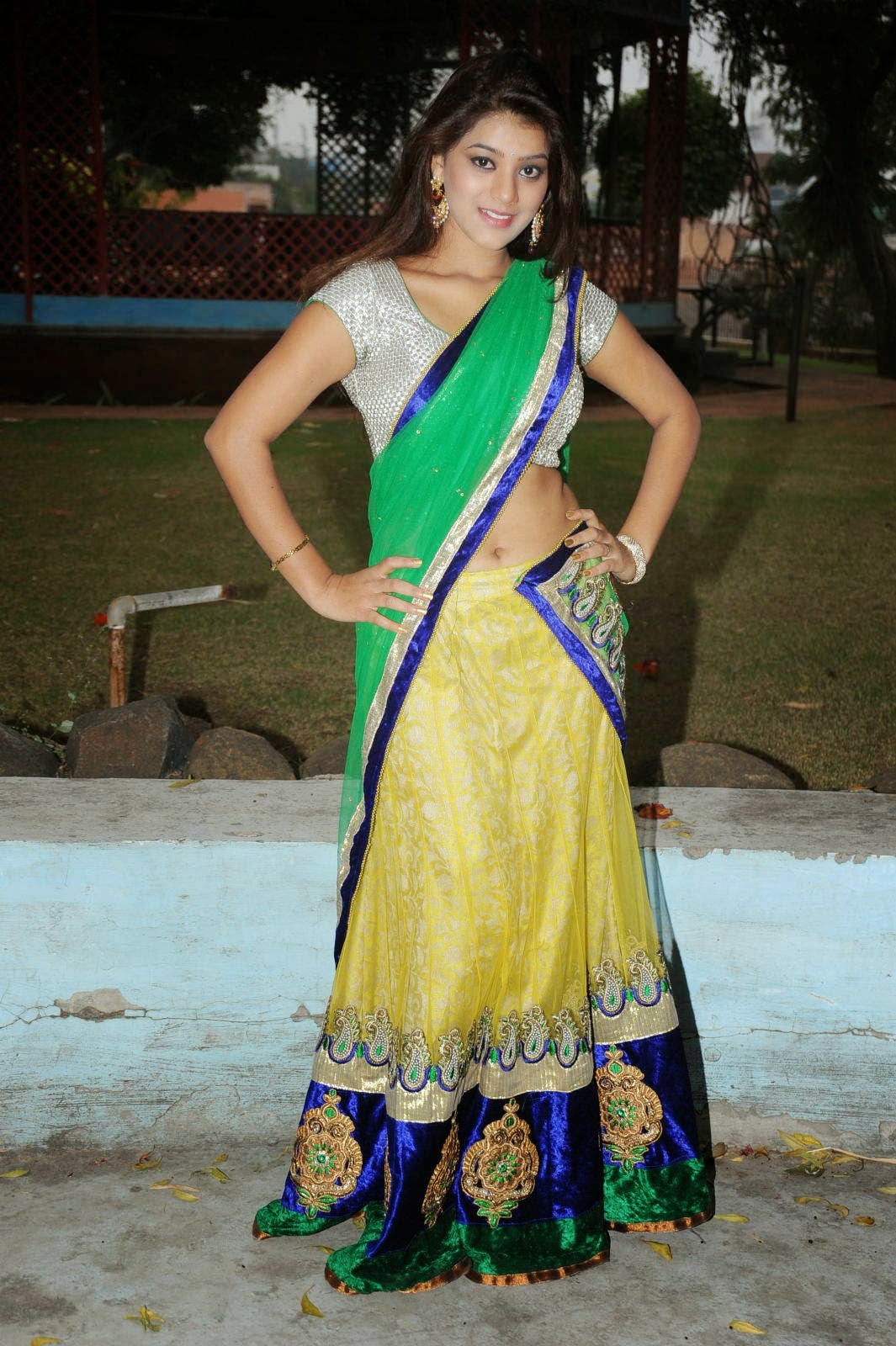 Yamini Bhaskar Latest Half Saree Stills