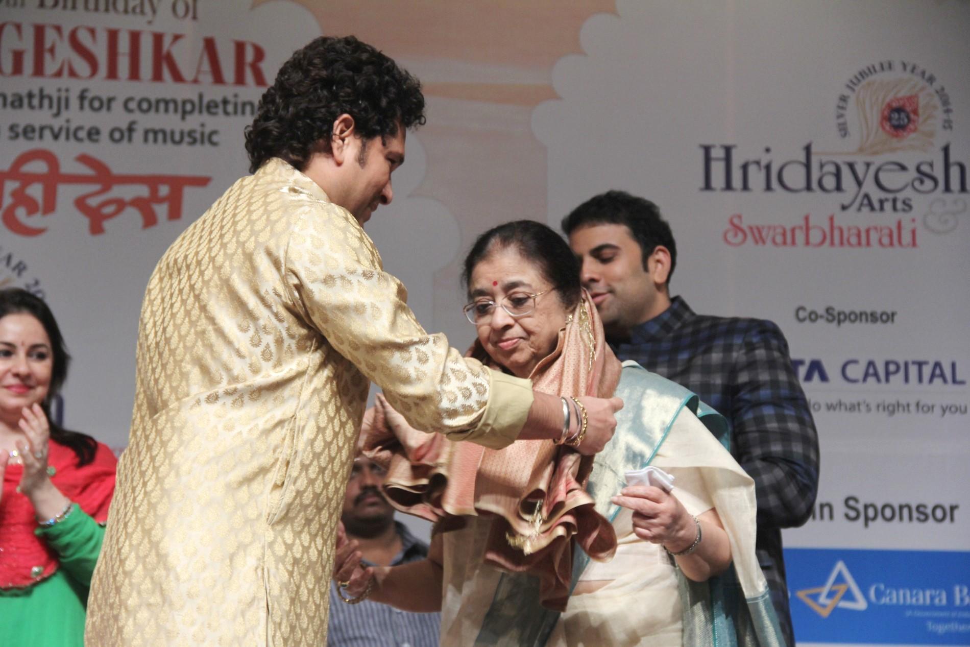 Sachin Tendulkar at 85th Birthday Celebrations of Lata Mangeshkar