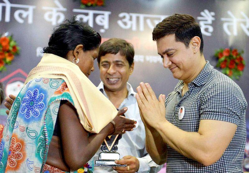 Aamir Khan At One Stop Crisis Centre Launch In Bhopal