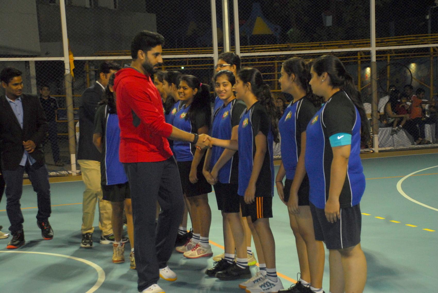 Abhishek Bachchan Launch Multi Sport of Jamnabai Narsee School