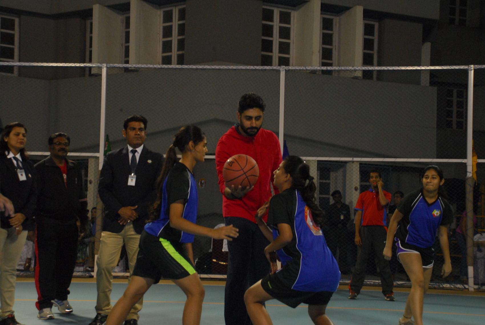 Abhishek Bachchan Launch Multi Sport of Jamnabai Narsee School